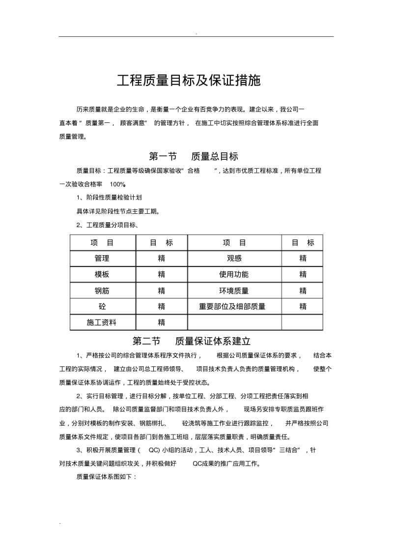 工程质量目标及保证措施.pdf_第1页