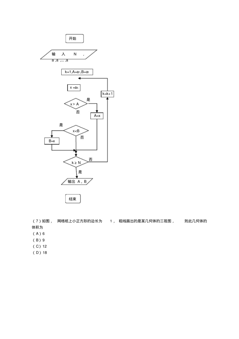 全国高考文科数学试题及答案-新课标word版.pdf_第2页