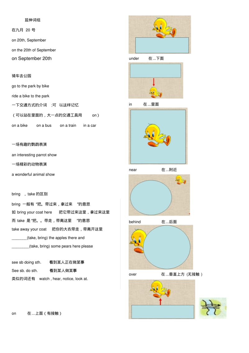 译林英语6a第二单元知识点、练习及延伸训练资料.pdf_第2页