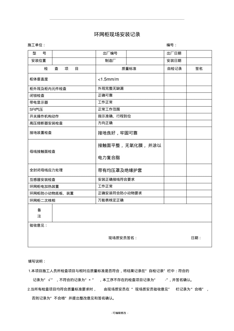 电气设备安装记录表。.pdf_第3页