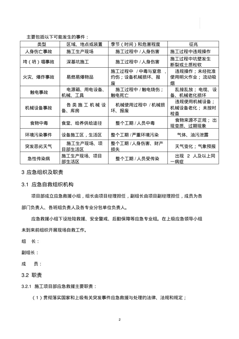 (完整word版)施工现场应急处置方案.pdf_第2页