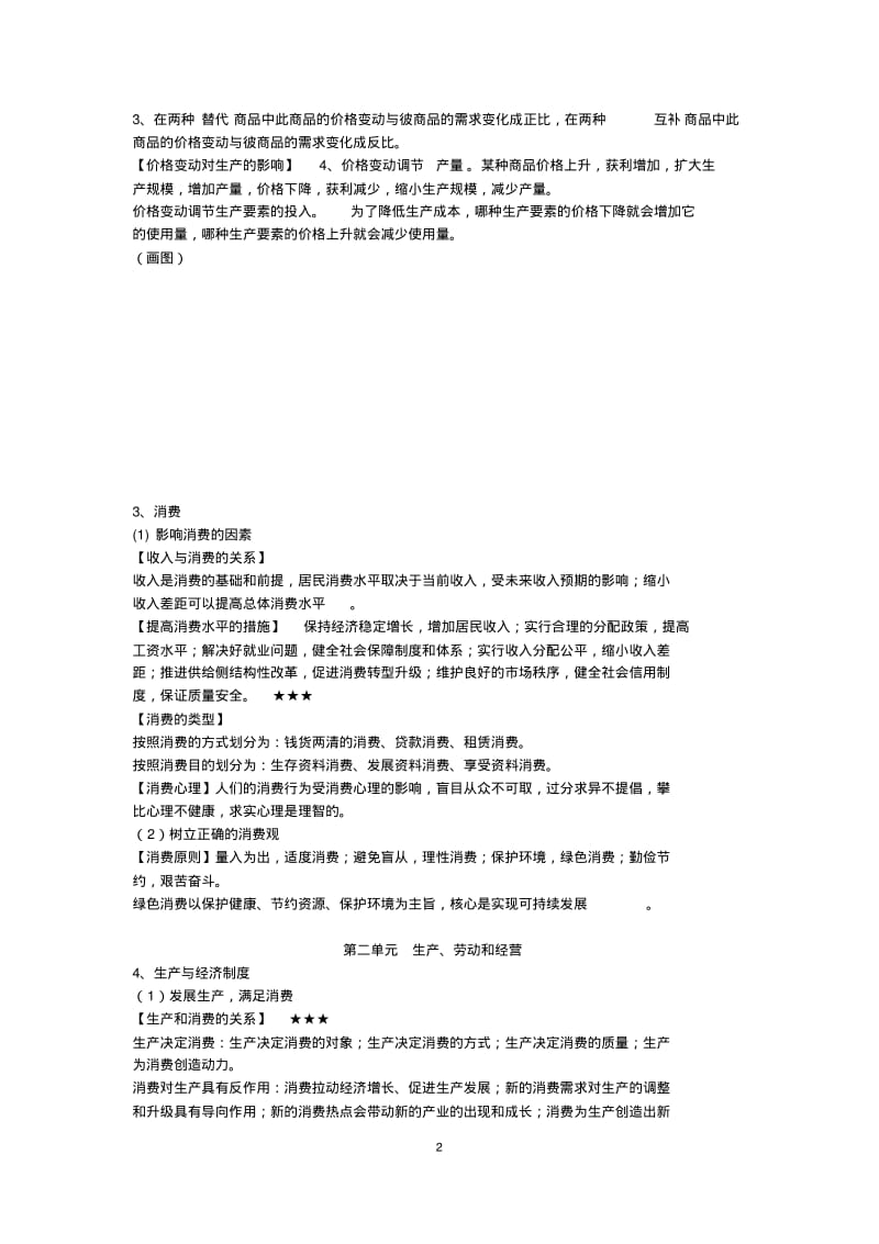 (完整版)2020届高考政治复习提纲.pdf_第2页