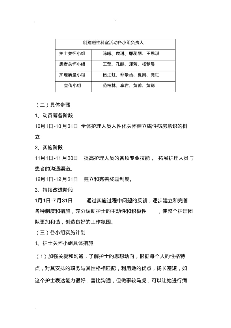 综11创建磁性病房活动方案总计划.pdf_第2页