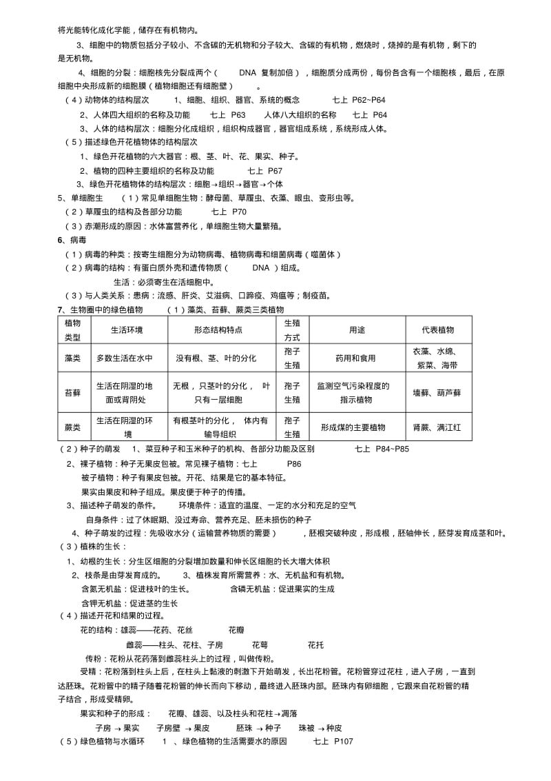 初中生物生物总复习知识要点人教版.pdf_第2页