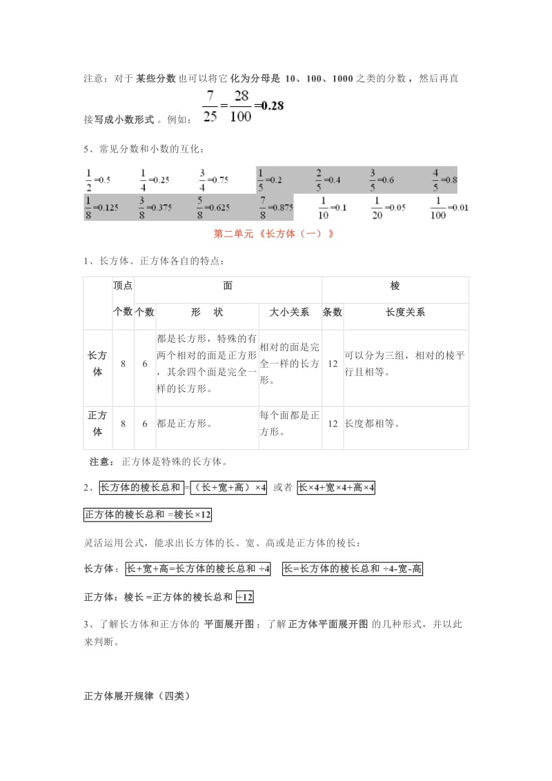 北师大版小学五年级数学下册全册知识点归纳.docx_第2页