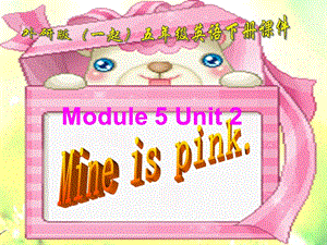 外研一起小学英语五下《Module5Unit 2 Mine is pink.》PPT课件 (3).ppt