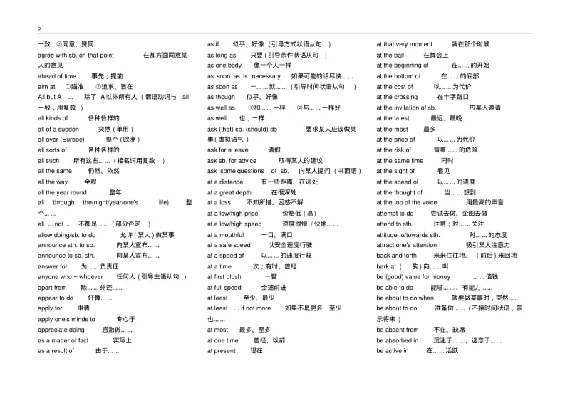 高中英语词组、固定搭配大总结.pdf_第2页