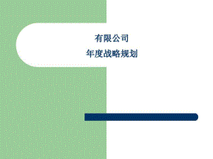 企业战略规划(有限公司年度战略规划).pdf