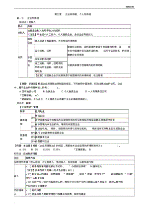 初级会计经济法所得税知识点总结.pdf