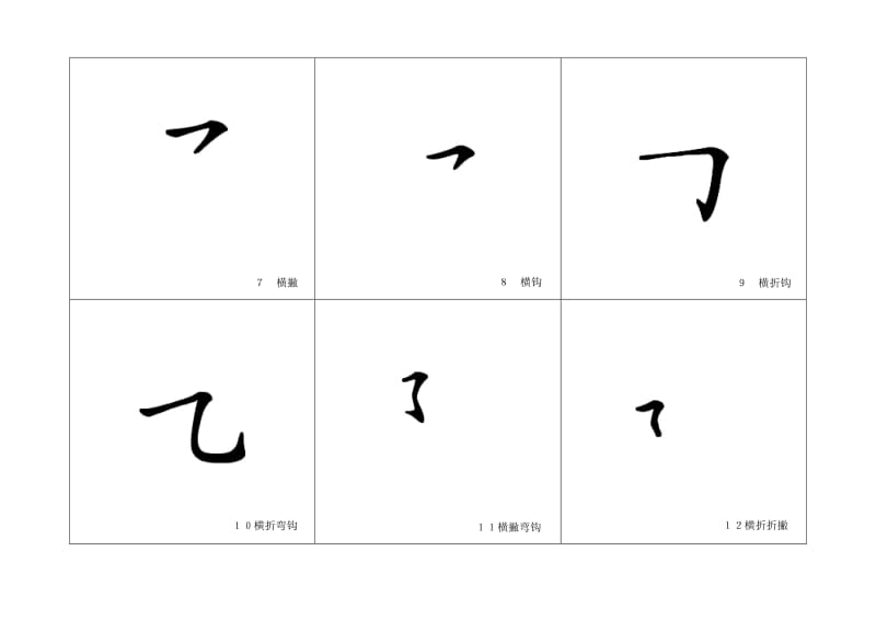 部编版六下语文小升初知识汇总之汉字笔画闪卡.doc_第2页