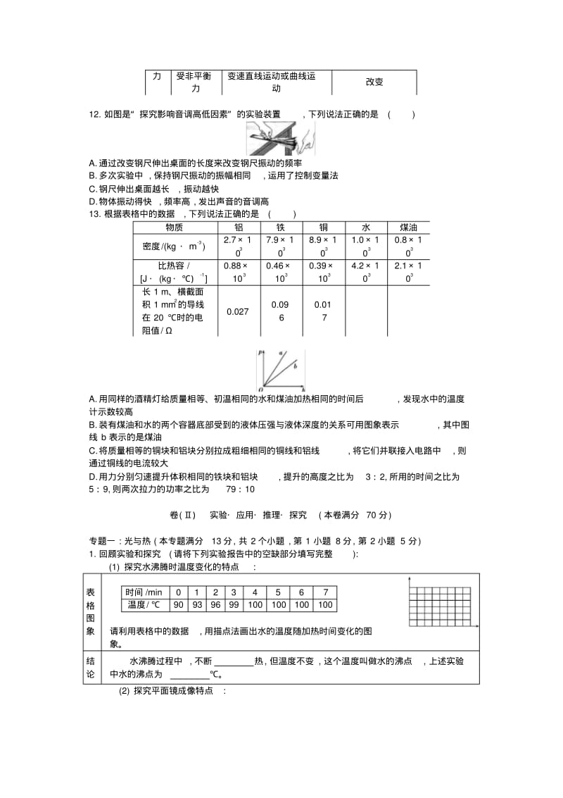 2014年山东青岛物理中考试卷(试卷+答案).pdf_第3页