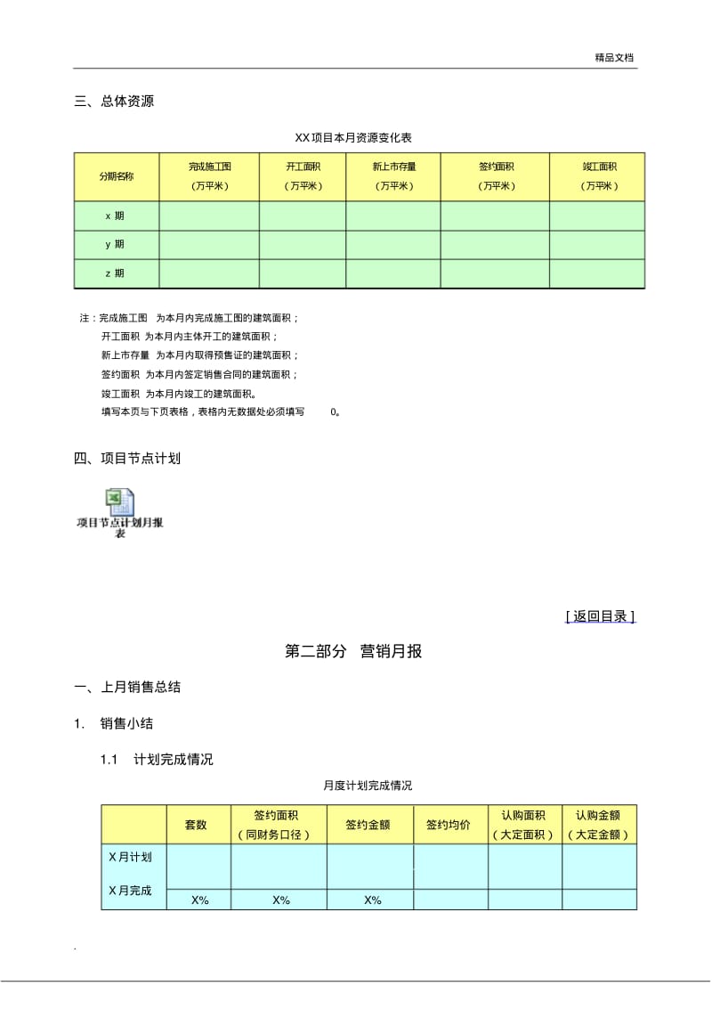 房地产项目月报模板.pdf_第3页