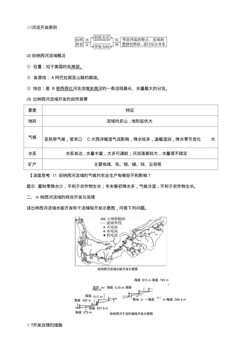 2019版高考地理大一轮复习第十单元区域可持续发展第27讲美国田纳西河流域的治理学.docx.pdf_第2页