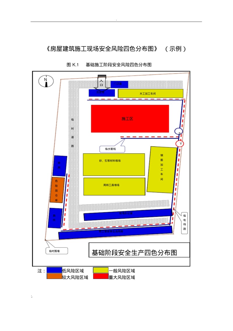 房屋建筑施工现场安全风险四色分布图(示例).pdf_第1页