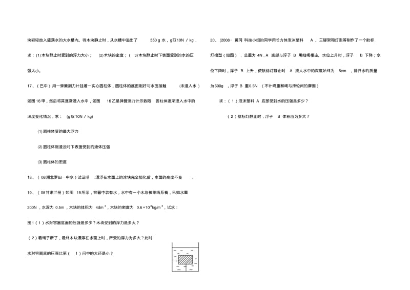 压强和浮力综合练习题.pdf_第2页