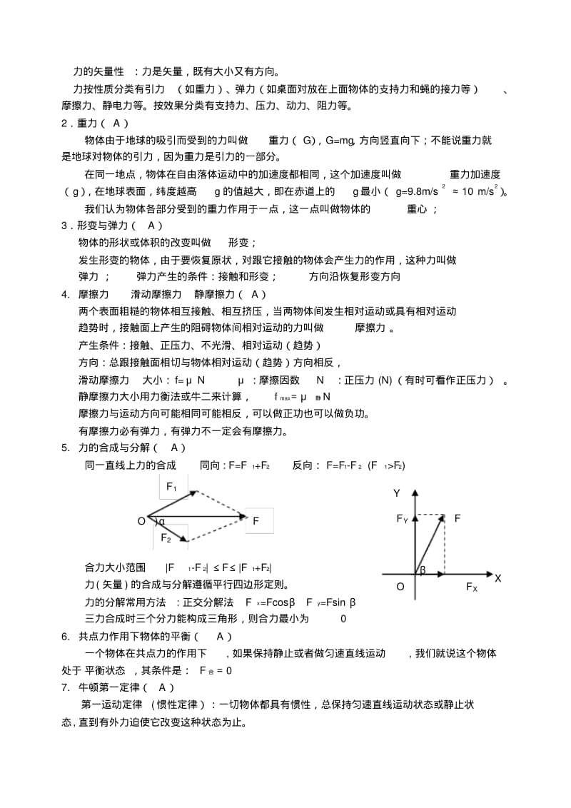 最新-2018江苏高中物理水平测试要求和内容(必修1、2、选1-1)精品.pdf_第3页