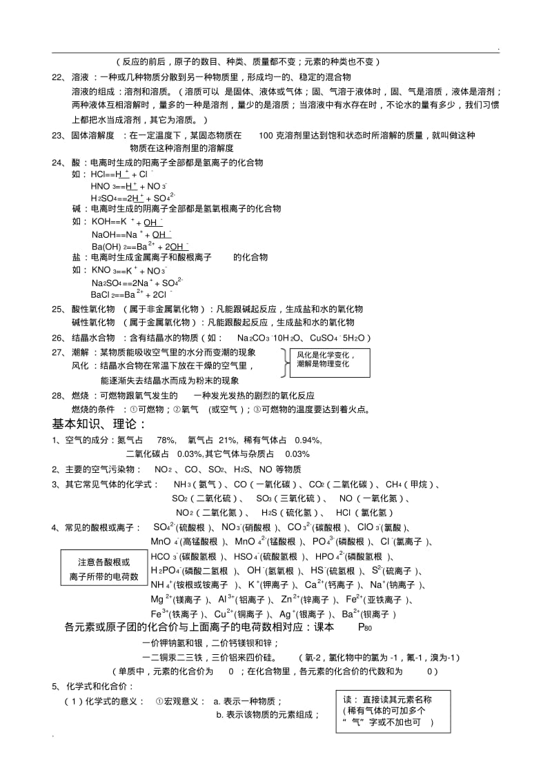 年中考化学总复习知识点总结最全的资料(0617000418).pdf_第2页