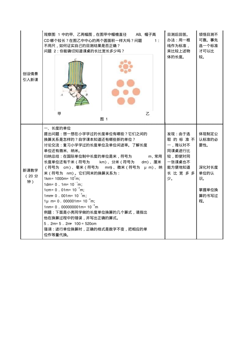 1.1《长度和时间的测量》教学设计.pdf_第2页