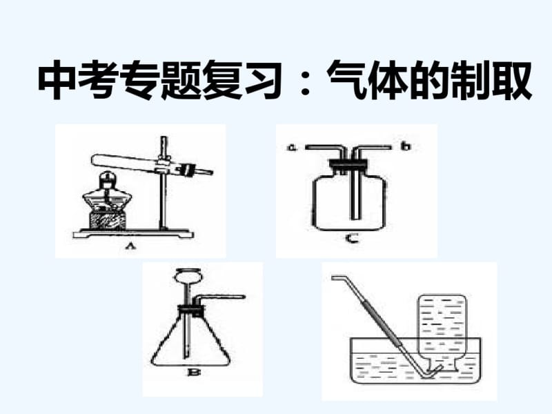 初中化学制取气体的专题复习.pdf_第1页