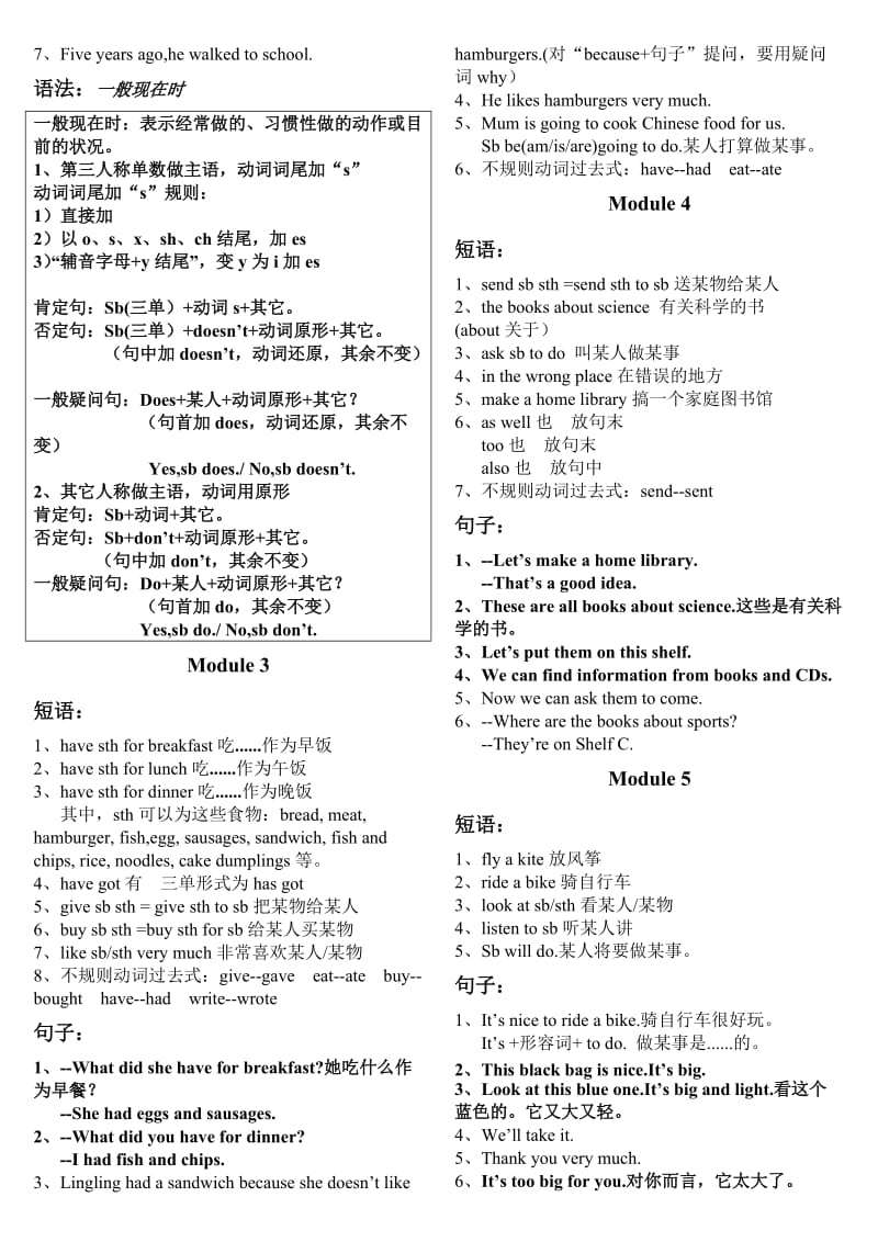 外研社五年级英语下册知识点梳理.doc_第2页