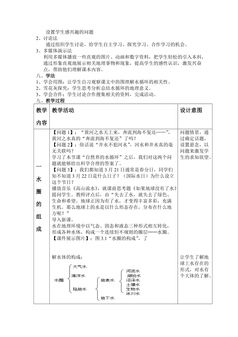 水圈与水循环教案.doc_第2页