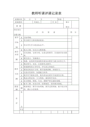 教师听课评课记录表.doc