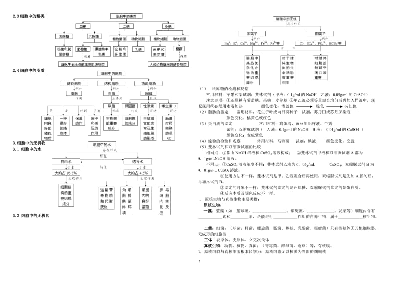 组成细胞的分子概念图汇编.doc_第2页