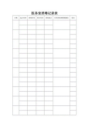 医务室消毒记录表.doc