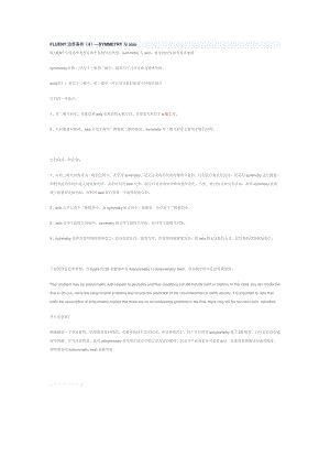 FLUENT边界条件(4)—SYMMETRY与aixs.doc