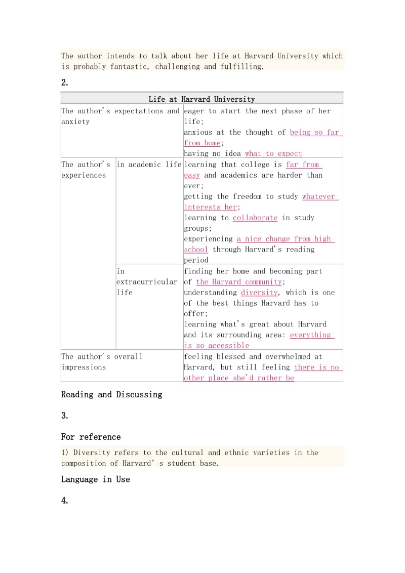 Unit one 完整答案- 新目标大学英语《综合教程》 第一册.doc_第2页