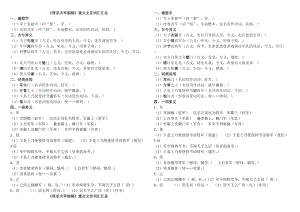 《周亚夫军细柳》重点文言词汇汇总.doc