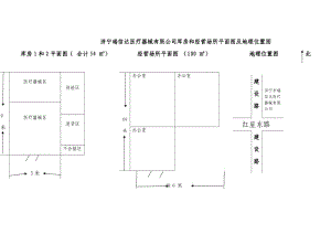 医疗器械经营企业库房和经营场所平面图及地理位置图完整版.doc