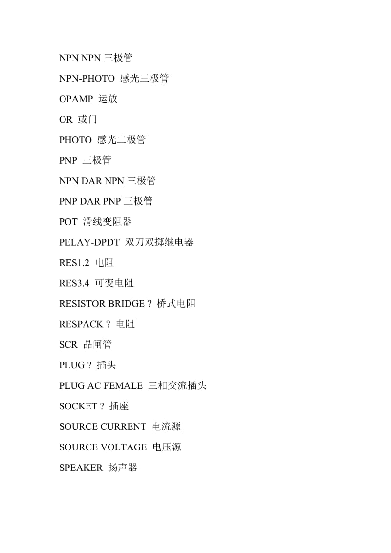 Cadence常用器件中英文对照表.doc_第3页