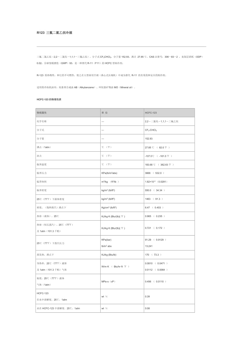 R123制冷剂性质.doc_第1页