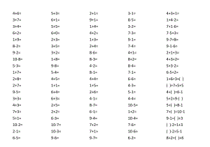 小学数学10以内加减法口算练习题集(100题每篇,共20篇).doc