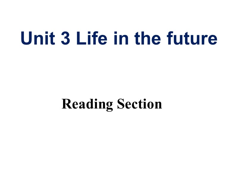 Life in the Future(公开课课件).ppt_第1页