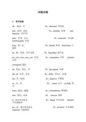 考研英语单词词根词缀.doc