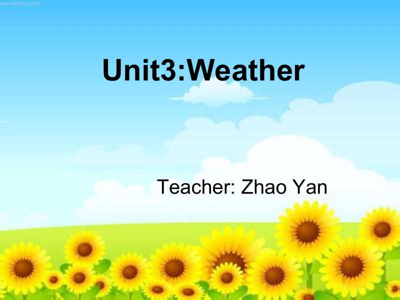 新版人教版PEP小学英语四年级下册第三单元U3weather复习.ppt_第1页