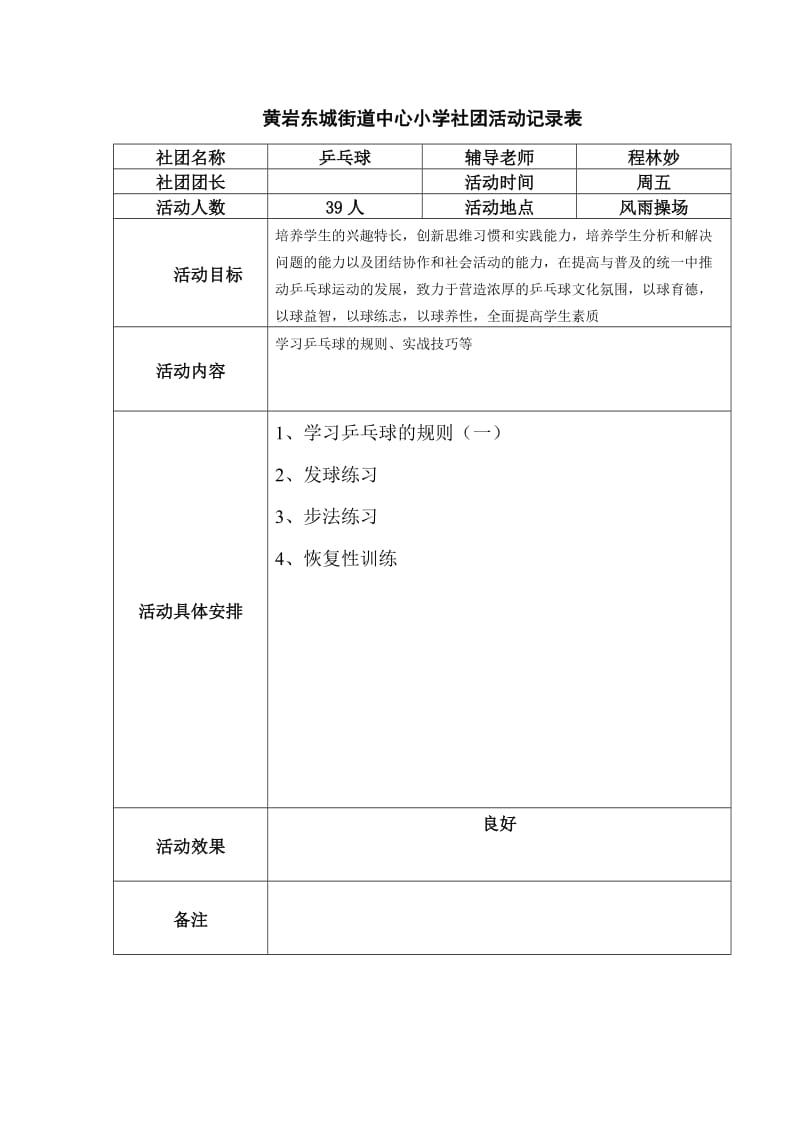 乒乓球社团活动记录表.doc_第2页