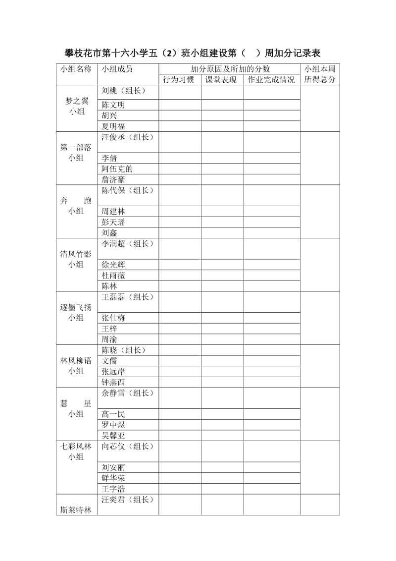 小组加分记录表.doc_第1页