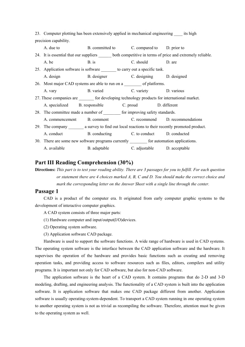 机电英语A卷新职业英语.doc_第3页