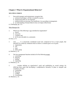 组织行为学 英语习题 (4).doc