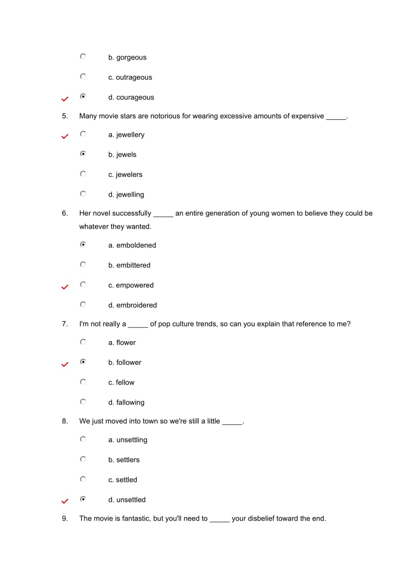 新标准大学英语综合教程4Unit test3答案.doc_第2页