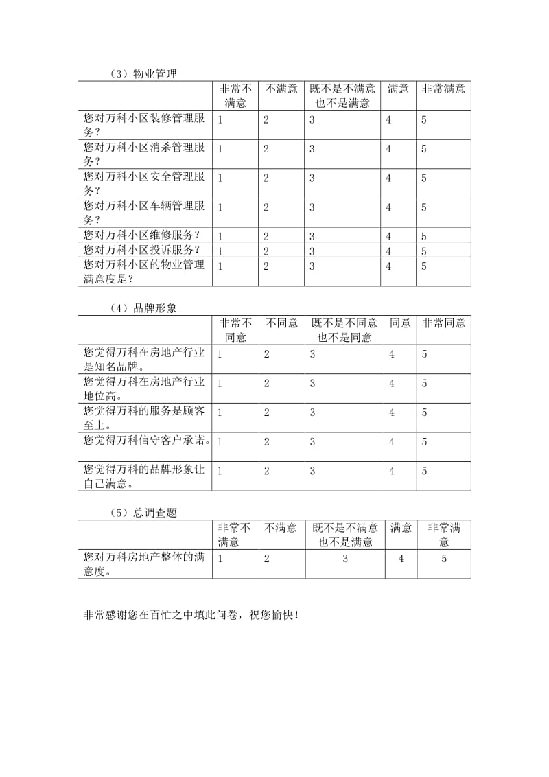 房地产行业顾客满意度调查问卷.doc_第2页