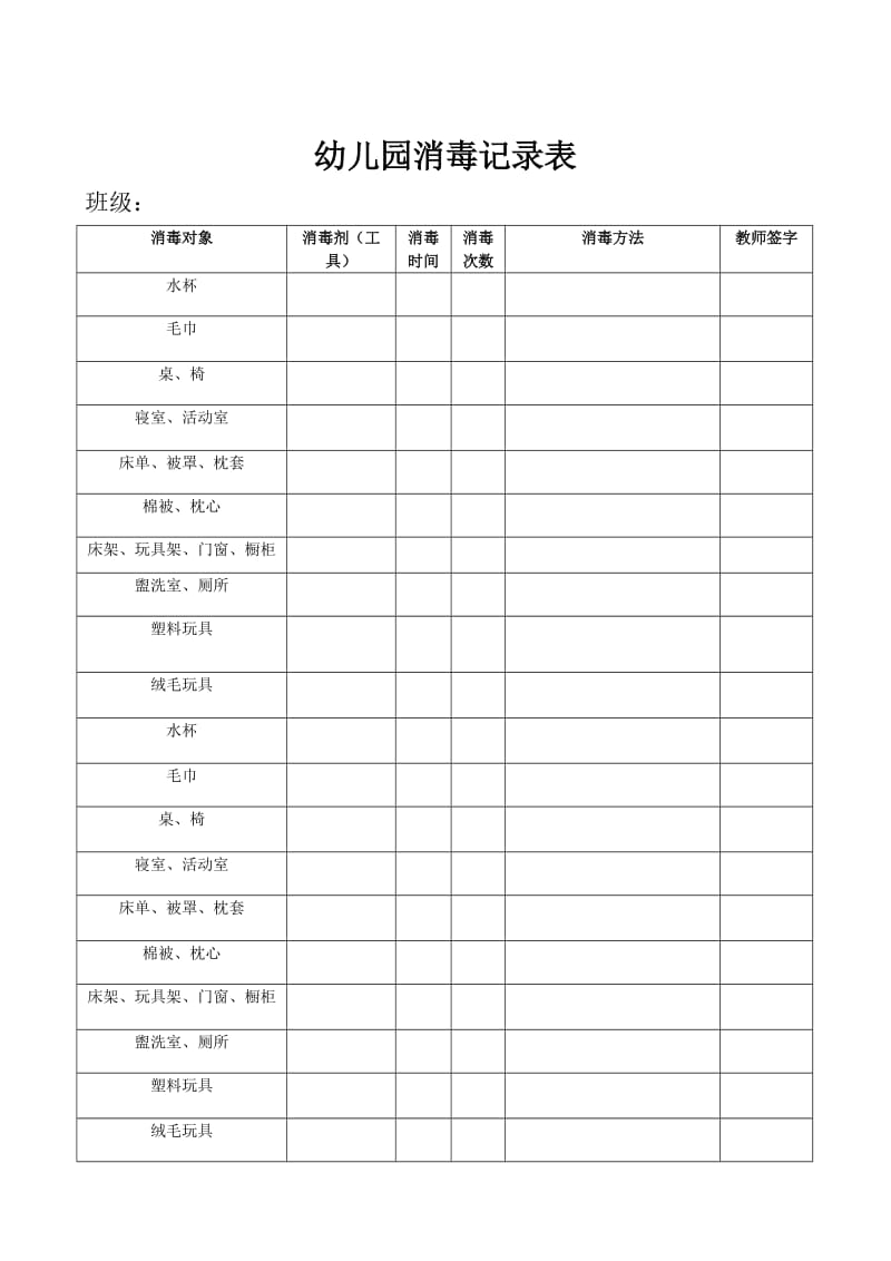 幼儿园消毒方法一览表(实用).doc_第2页