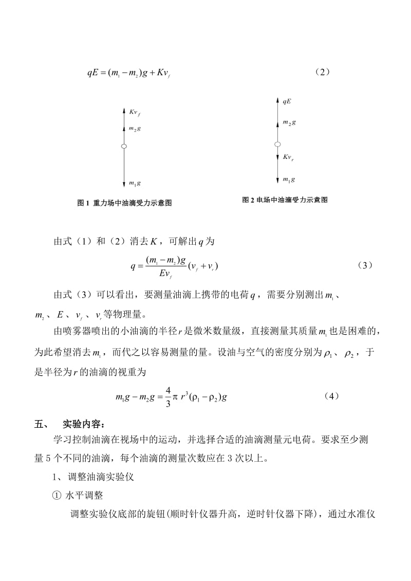 实验报告---密立根油滴实验.doc_第2页