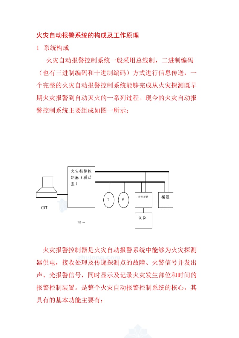 火灾自动报警系统的构成及工作原理.doc_第1页