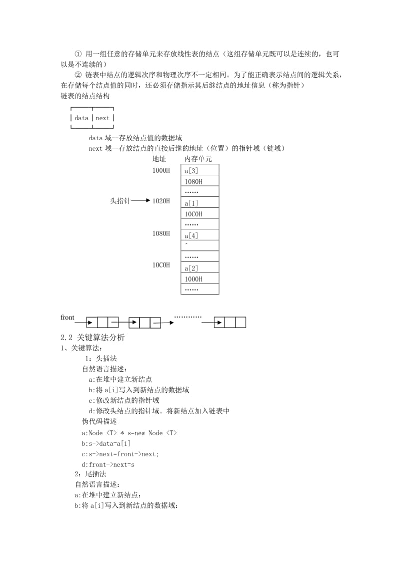 北邮数据结构实验报告实验一线性表.doc_第2页