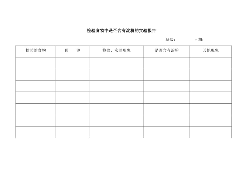 检验食物中是否含有淀粉实验报告.doc_第1页