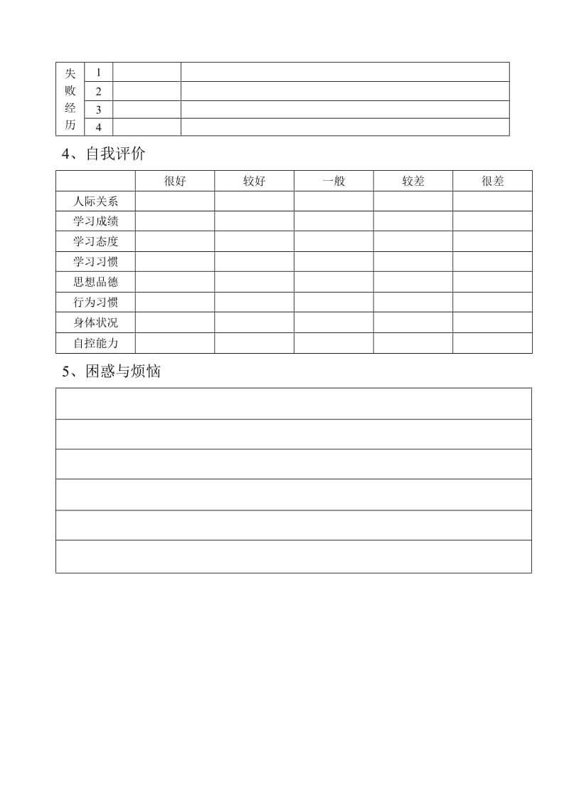 学生心理档案内容.doc_第2页